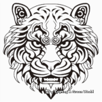 Chinese Zodiac: Year of the Tiger Coloring Pages 3