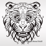 Chinese Zodiac: Year of the Tiger Coloring Pages 4