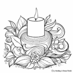 Christmas Candlelight Coloring Pages for Relaxation 2