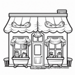 Christmas Decorated Window Coloring Sheets 4