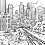 City And Nature Interplay Coloring Pages 2