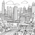 City And Nature Interplay Coloring Pages 4