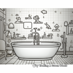 Classic Bathtub Coloring Pages 3