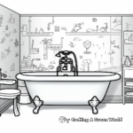 Classic Bathtub Coloring Pages 4