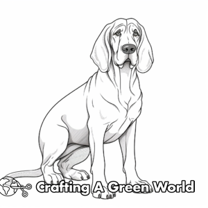 Bloodhound Coloring Pages - Free &amp; Printable!