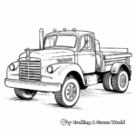 Classic Flatbed Truck Coloring Pages 4