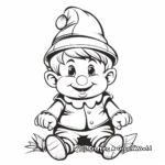Classic Garden Gnome Coloring Pages 4