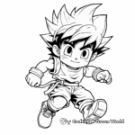 Classic Goku Coloring Pages 4