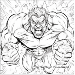 Classic Hulk Comic Style Coloring Pages 1