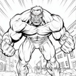 Classic Hulk Comic Style Coloring Pages 2