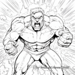 Classic Hulk Comic Style Coloring Pages 3