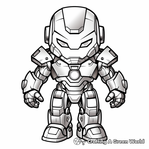 Classic Iron Man Suit Coloring Pages 1