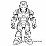 Classic Iron Man Suit Coloring Pages 3