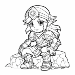 Classic Link Character Coloring Pages 1