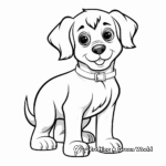 Classic Rottweiler Puppy Coloring Pages 1