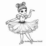 Classic Unicorn Ballerina Coloring Pages 2