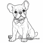 Classy French Bulldog Coloring Pages 3