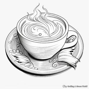 Coffee Latte Art Coloring Pages 3