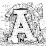 Color by Letter ABC Coloring Pages 2