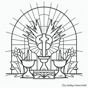 Colorful Holy Spirit Dove Coloring Sheets 4