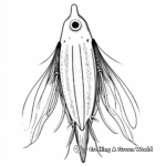 Colorful Humboldt Squid Coloring Pages 4