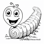 Colorful Inchworm Species Coloring Pages 1