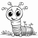 Colorful Inchworm Species Coloring Pages 2