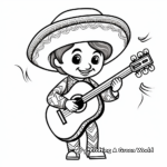Colorful Mexican Mariachi Coloring Pages 3