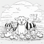 Coloring Pages of Animals in a Pumpkin Patch 3