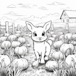Coloring Pages of Animals in a Pumpkin Patch 4