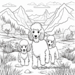 Coloring Pages of Poodles In Nature 1