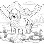 Coloring Pages of Poodles In Nature 4