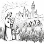 Coloring Pages of the Passion Week Starting with Palm Sunday 1