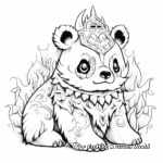 Complex Unicorn Panda Coloring Pages for Adults 4