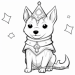 Costumed Shiba Inu in Festive Themes Coloring Pages 1