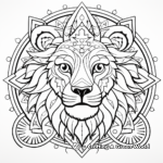 Creative Lion Mandala Coloring Pages 2