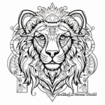 Creative Lion Mandala Coloring Pages 4