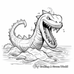 Creative Loch Ness Monster Coloring Pages 2