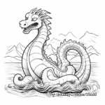 Creative Loch Ness Monster Coloring Pages 4