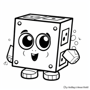 Creative Numberblock Two Coloring Pages 3