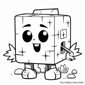 Creative Numberblock Two Coloring Pages 4
