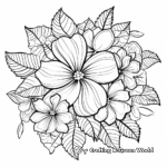 Creative Poinsettia Garland Coloring Pages 2