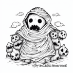 Creepy Ghost Coloring Pages 3