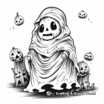 Creepy Ghost Coloring Pages 4