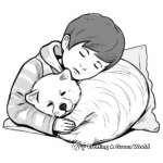 Cuddling Shiba Inus Coloring Pages 2