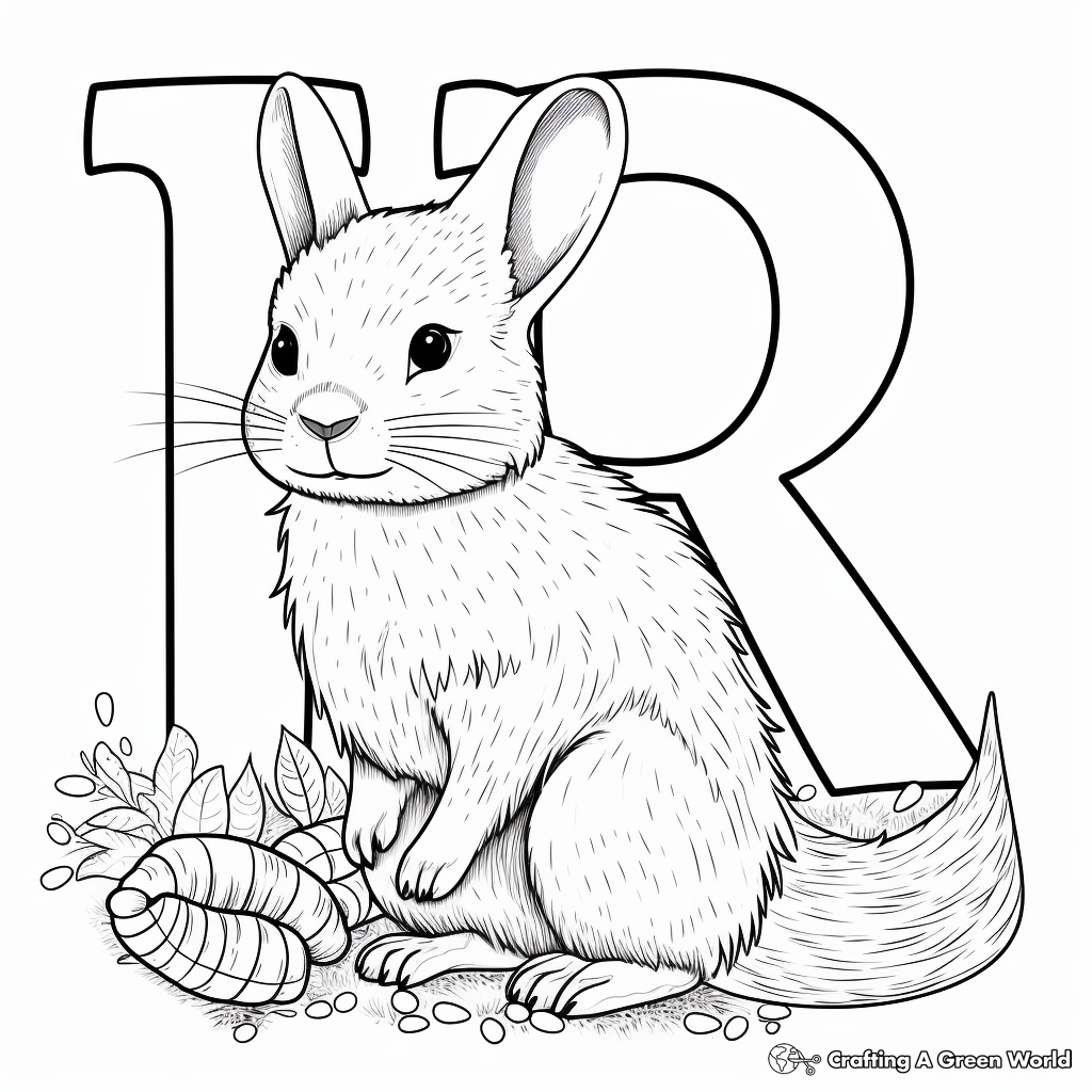 Cute Animals Starting with Letter R Coloring Pages 4