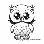 Cute Baby Owl Coloring Pages for Kids 1