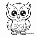 Cute Baby Owl Coloring Pages for Kids 2