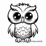 Cute Baby Owl Coloring Pages for Kids 4