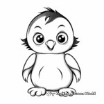 Cute Baby Penguin Coloring Pages 4